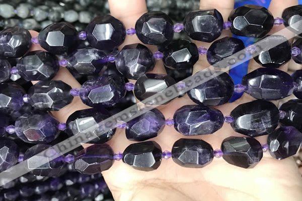 CNG8519 15.5 inches 12*16mm - 15*20mm faceted nuggets amethyst beads