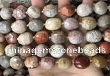 CNG8528 15.5 inches 13*15mm - 15*17mm faceted nuggets fossil coral beads