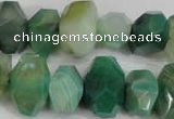 CNG853 15.5 inches 12*18mm – 13*22mm faceted nuggets agate beads