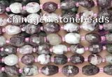 CNG8535 15.5 inches 8*10mm - 9*13mm faceted nuggets tourmaline beads