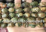 CNG8540 15.5 inches 10*14mm - 12*16mm faceted nuggets rhyolite beads