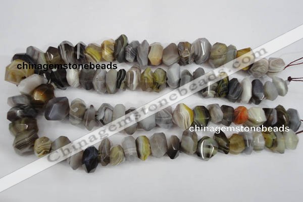 CNG855 15.5 inches 7*13mm – 10*20mm faceted nuggets Botswana agate beads