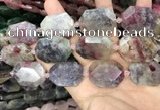 CNG8558 22*30mm - 25*35mm faceted freeform tourmaline beads