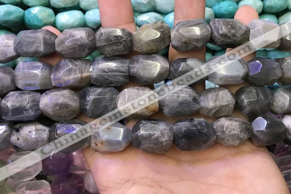 CNG8584 13*18mm - 15*20mm faceted nuggets labradorite beads