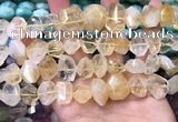 CNG8591 12*16mm - 13*18mm faceted nuggets citrine gemstone beads