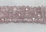 CNG8611 10*13mm - 12*16mm faceted freeform rose quartz beads