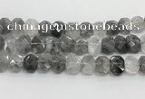 CNG8612 10*13mm - 12*16mm faceted freeform cloudy quartz beads