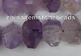 CNG862 15.5 inches 12*18mm – 14*23mm faceted nuggets amethyst beads