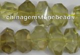 CNG865 15.5 inches 10*15mm – 12*20mm faceted nuggets lemon quartz beads