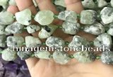 CNG8664 12*16mm - 18*25mm nuggets green rutilated quartz beads