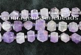 CNG8671 12*20mm - 20*33mm faceted nuggets lavender amethyst beads