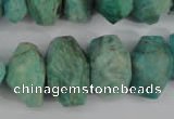 CNG868 15.5 inches 7*12mm – 12*20mm faceted nuggets amazonite beads