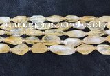 CNG8681 15.5 inches 12*23mm - 15*25mm faceted freeform citrine beads