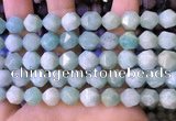 CNG8712 15.5 inches 10mm faceted nuggets amazonite gemstone beads