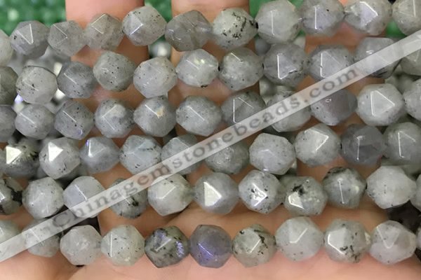 CNG8717 15.5 inches 10mm faceted nuggets labradorite gemstone beads