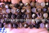 CNG8722 15.5 inches 10mm faceted nuggets agate gemstone beads