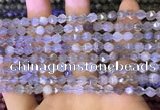 CNG8746 15.5 inches 6mm faceted nuggets grey moonstone beads