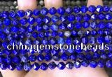 CNG8762 15.5 inches 6mm faceted nuggets lapis lazuli beads