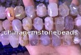 CNG8780 15 inches 13*20mm - 15*24mm faceted nuggets sakura agate beads