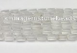 CNG8845 15.5 inches 8*12mm - 10*16mm nuggets matte white crystal beads