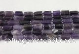 CNG8849 15.5 inches 8*12mm - 10*16mm nuggets matte amethyst beads