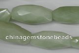 CNG885 15.5 inches 14*32mm faceted rice New jade nugget beads