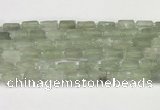 CNG8852 15.5 inches 8*12mm - 10*16mm nuggets matte green quartz beads