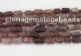 CNG8853 8*12mm - 10*16mm nuggets matte strawberry quartz beads