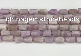 CNG8858 15.5 inches 8*12mm - 10*16mm nuggets matte kunzite beads