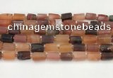 CNG8861 15.5 inches 8*12mm - 10*16mm nuggets matte carnelian beads