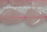 CNG888 15.5 inches 18*22mm – 25*30mm freeform rose quartz beads