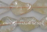 CNG889 15.5 inches 15*20mm – 20*30mm freeform citrine beads