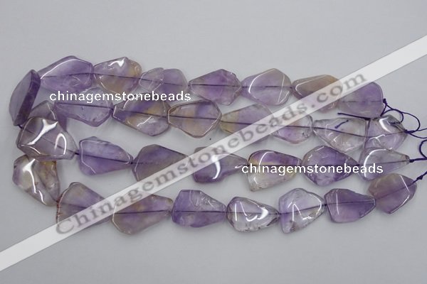 CNG890 15.5 inches 15*20mm – 20*30mm freeform ametrine beads