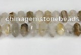 CNG8901 10*25mm - 14*30mm faceted nuggets scenic quartz beads