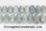 CNG8913 15.5 inches 10*25mm - 15*30mm faceted nuggets aquamarine beads