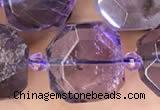 CNG8926 15 inches 14mm - 16mm faceted freeform ametrine beads