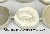 CNG8953 25*28mm - 32*35mm freeform druzy agate beads