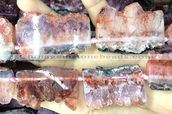 CNG8972 15 inches 30*45mm - 35*55mm freeform druzy amethyst beads