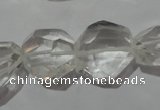 CNG901 15.5 inches 13*15mm – 14*22mm faceted nuggets white crystal beads