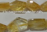 CNG902 15.5 inches 13*18mm – 15*25mm faceted nuggets citrine beads