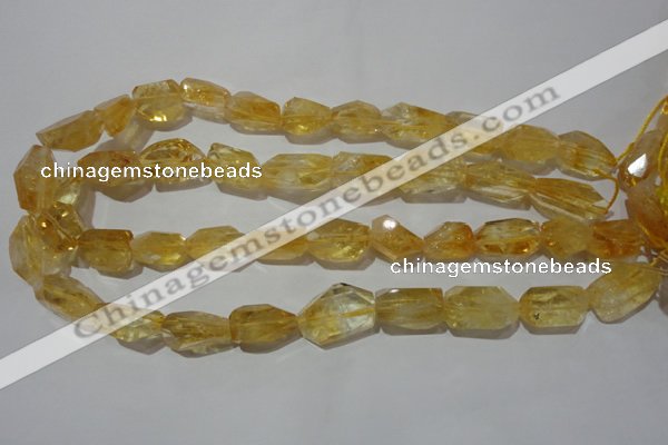 CNG902 15.5 inches 13*18mm – 15*25mm faceted nuggets citrine beads