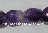 CNG903 15.5 inches 15*20mm – 18*26mm faceted nuggets amethyst beads