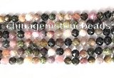 CNG9057 15.5 inches 8mm faceted nuggets tourmaline gemstone beads