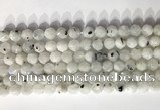 CNG9065 15.5 inches 8mm faceted nuggets white moonstone gemstone beads