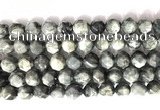 CNG9069 15.5 inches 10mm faceted nuggets eagle eye jasper gemstone beads