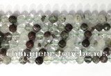 CNG9074 15.5 inches 8mm faceted nuggets ghost crystal  gemstone beads