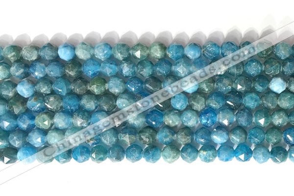 CNG9082 15.5 inches 6mm faceted nuggets apatite gemstone beads