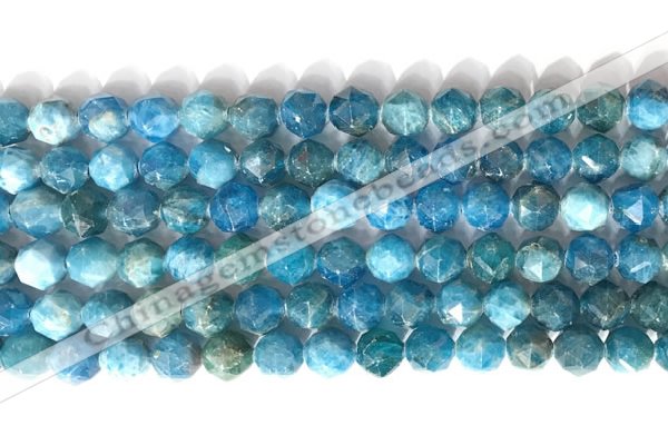 CNG9083 15.5 inches 8mm faceted nuggets apatite gemstone beads