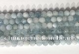 CNG9085 15.5 inches 8mm faceted nuggets aquamarine gemstone beads