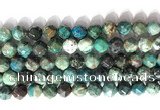 CNG9088 15.5 inches 10mm faceted nuggets chrysocolla gemstone beads